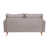 Flash Furniture Hudson Mid-Century Modern Sofa with Tufted Upholstery & Solid Wood Legs in Slate Gray - IS-PL100-GY-GG