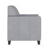 Flash Furniture HERCULES Diplomat Series Gray LeatherSoft Chair- BT-827-1-GY-GG