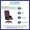 Flash Furniture Turner High Back Traditional Fully Tufted Burgundy LeatherSoft Executive Swivel Ergonomic Office Chair with Arms - CI-360-BY-GG