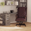 Flash Furniture Turner High Back Traditional Fully Tufted Burgundy LeatherSoft Executive Swivel Ergonomic Office Chair with Arms - CI-360-BY-GG