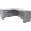 Lorell Essentials Series L-Shaped desk 60 Weathered Charcoal  - LLR69547.62