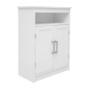 Flash Furniture Vega Storage Cabinet Organizer White - FS-VEGA-BATH-4-WH-GG