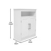 Flash Furniture Vega Storage Cabinet Organizer White - FS-VEGA-BATH-4-WH-GG