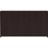 Lorell Essentials Series Stack-on Hutch with Doors Espresso 60" - LLR18270