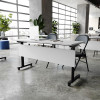 Flash Furniture Palmer Commercial Grade 60" x 24" Nesting Table Gray Tabletop -  MT-M6024-T-LEG-GRYBLK-GG