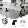 Flash Furniture Palmer Commercial Grade 60" x 24" Nesting Table Gray Tabletop -  MT-M6024-T-LEG-GRYBLK-GG