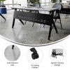 Flash Furniture Davis Commercial Grade 60" x 24" Heavy-Duty Nesting Flip Training Table Gray Tabletop and Black Steel Frame - MT-M6024-Y-LEG-GRYBLK-GG