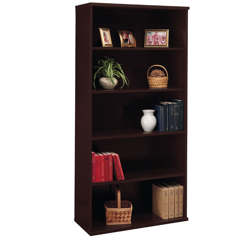 Bush WC12914 Series C Corsa Open Bookcase Mocha Cherry Free Shipping!