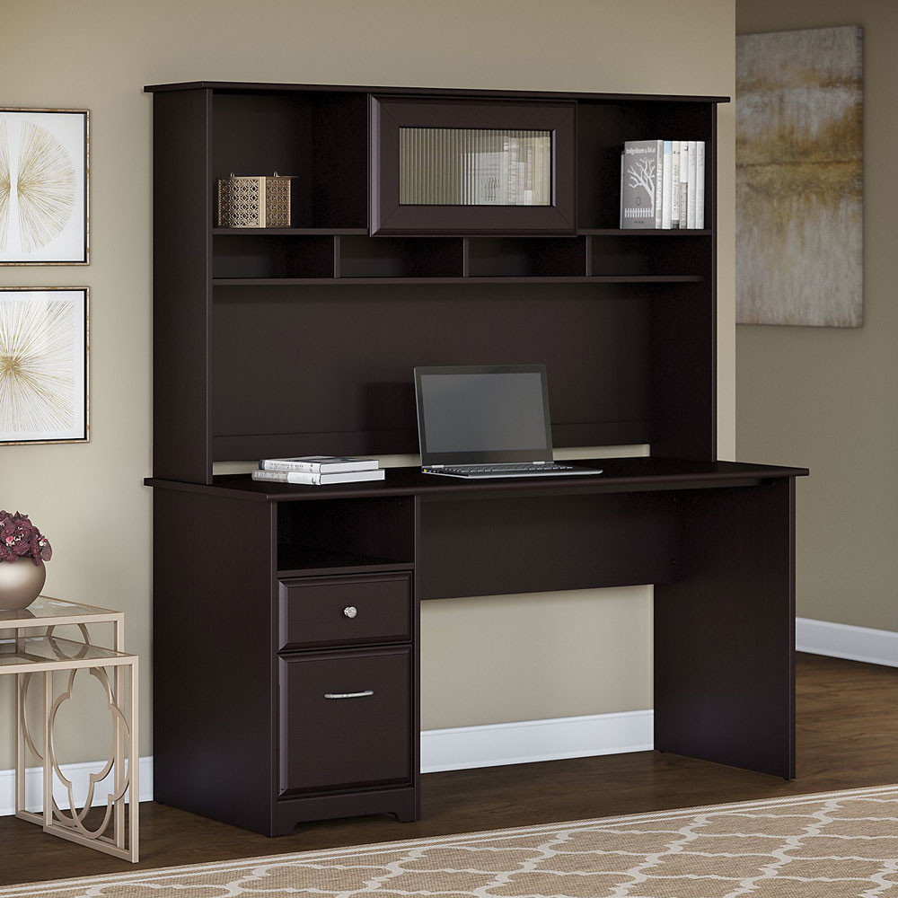 Bush Cabot Computer Desk w Hutch 60