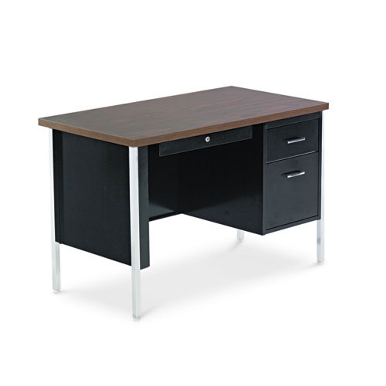 Alera double pedestal steel shop desk metal desk