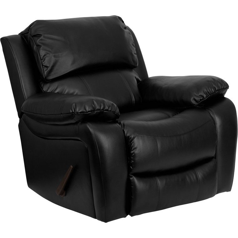 Flash Furniture MEN-DA3439-91-BK-GG Leather Large Rocker Recliner