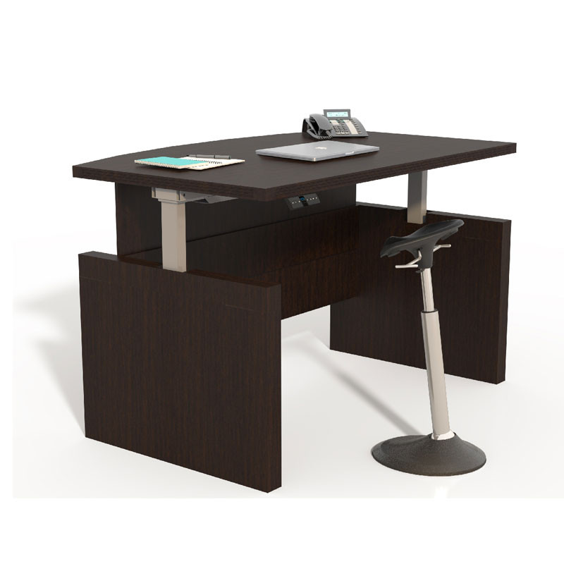 Safco Aberdeen Bow Front Desk - Thumbnail 3