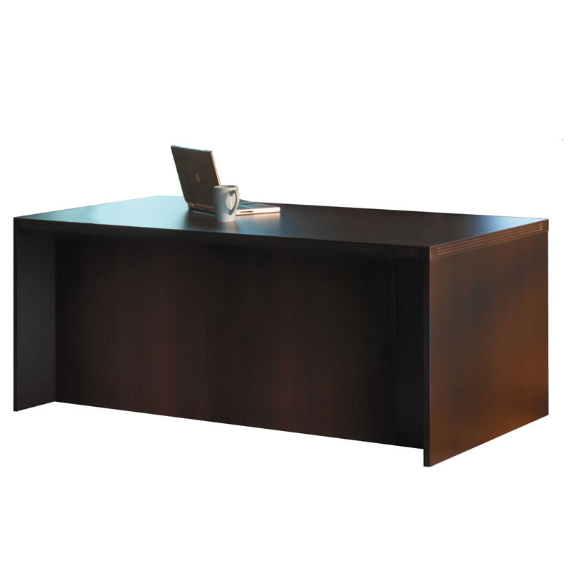 Mayline Aberdeen Adjustable Desk 72 Mocha - Free Shipping