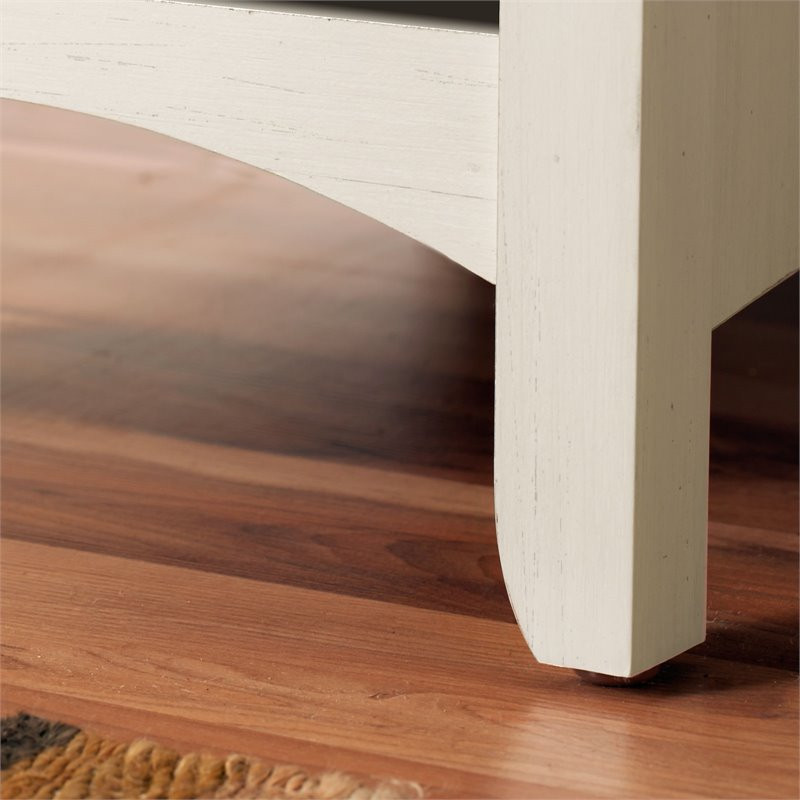 Bush SAB132AW-03 Salinas 5 Shelf Bookcase Antique White Free Shipping!