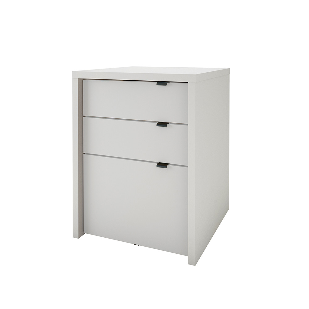 Nexera 211200 Chrono Collection 3-Drawer Filing Cabinet Free Shipping!