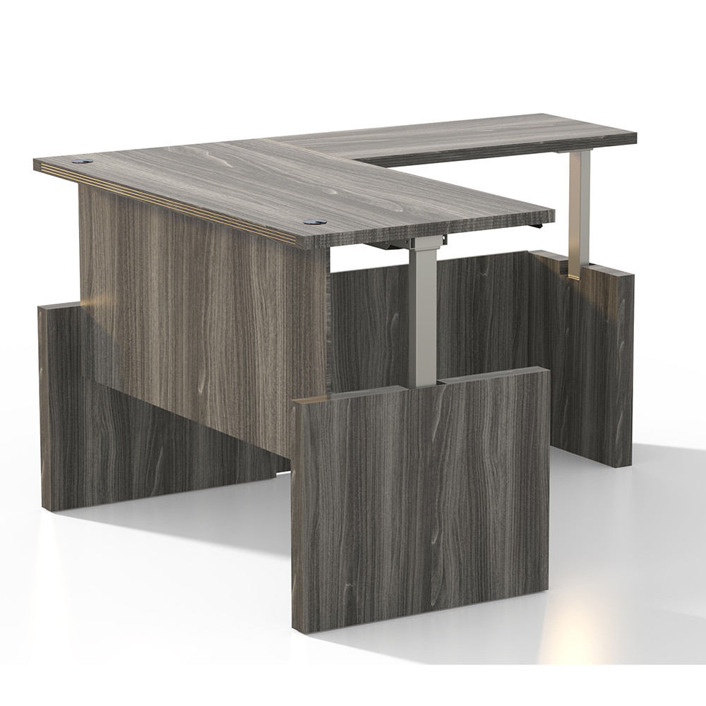 Mayline Safco Aberdeen Executive Height Adjustable L-Shape Desk 72
