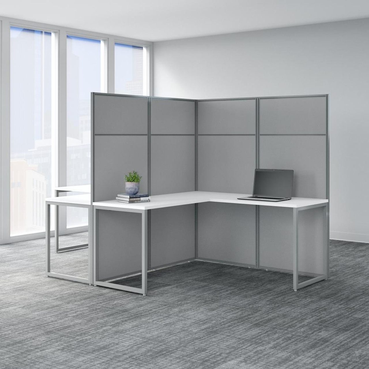 Shop Bush Easy Office 60W 2 Person L Shaped Desk - EODH560WH