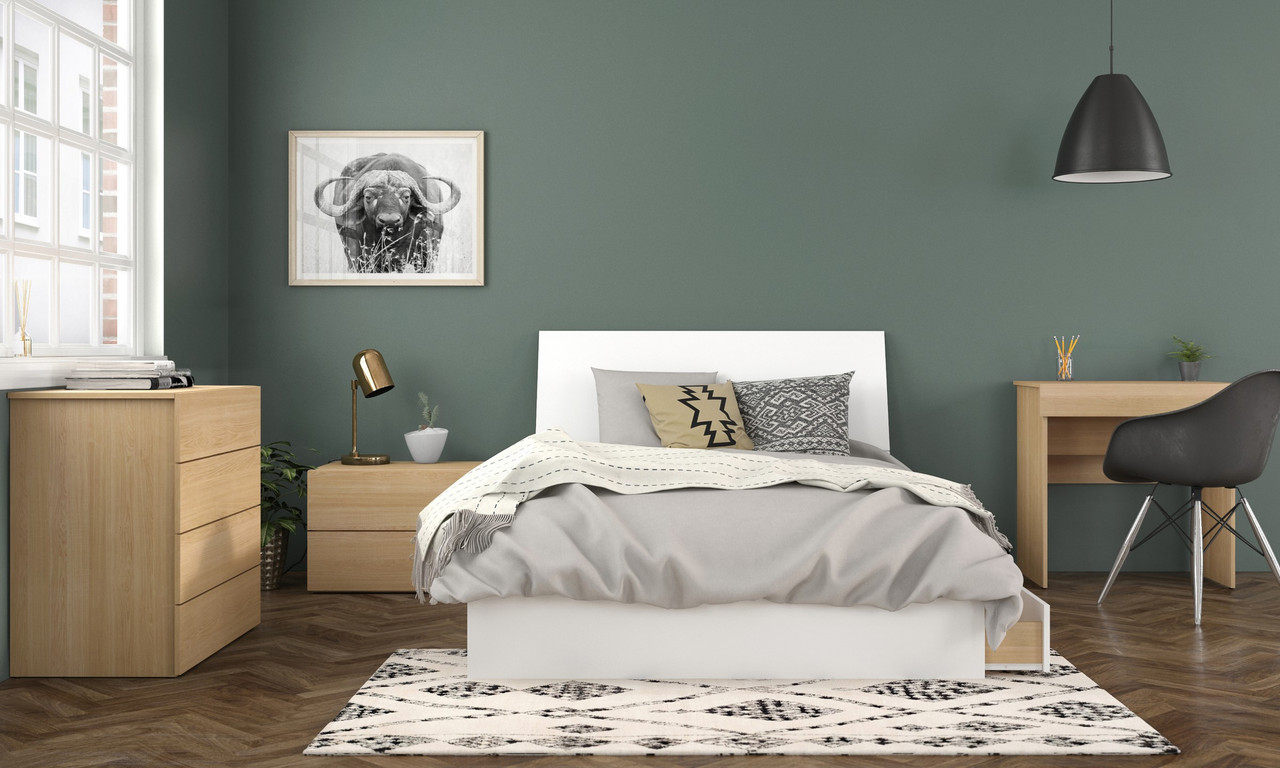 Nexera 4-Drawer Chest, Natural Maple - 341405 Free Shipping!