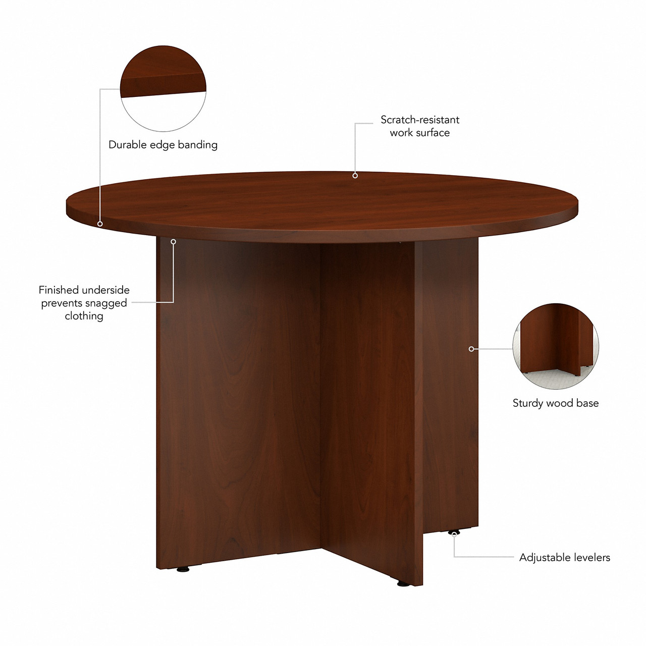 Bush Business Furniture Round Conference Table 42