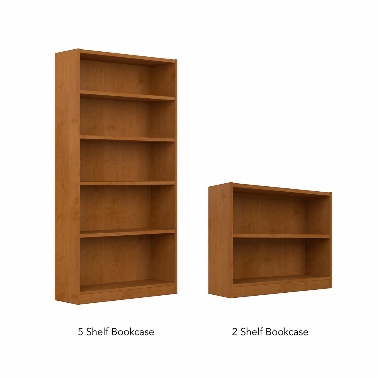 Bush Universal Bookcases Collection 3 Shelf Bookcase Set of 2