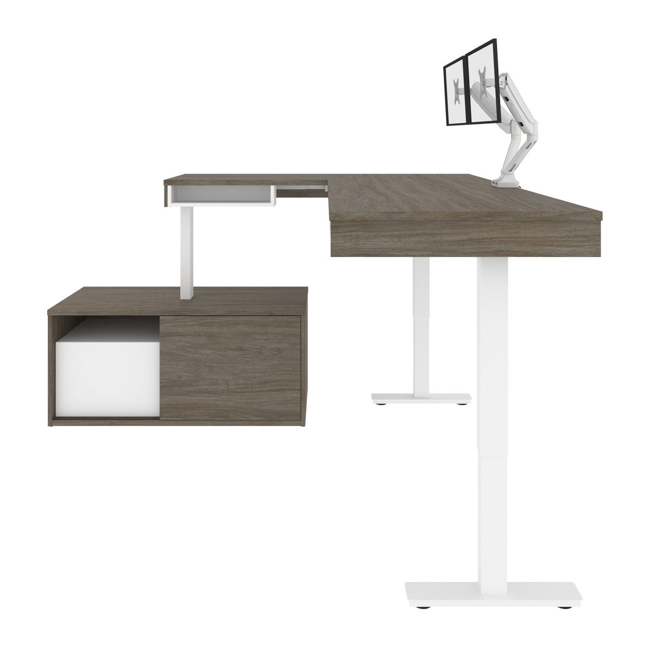 Get Organized with Bestar Pro-Vega L-Shaped Standing Desk