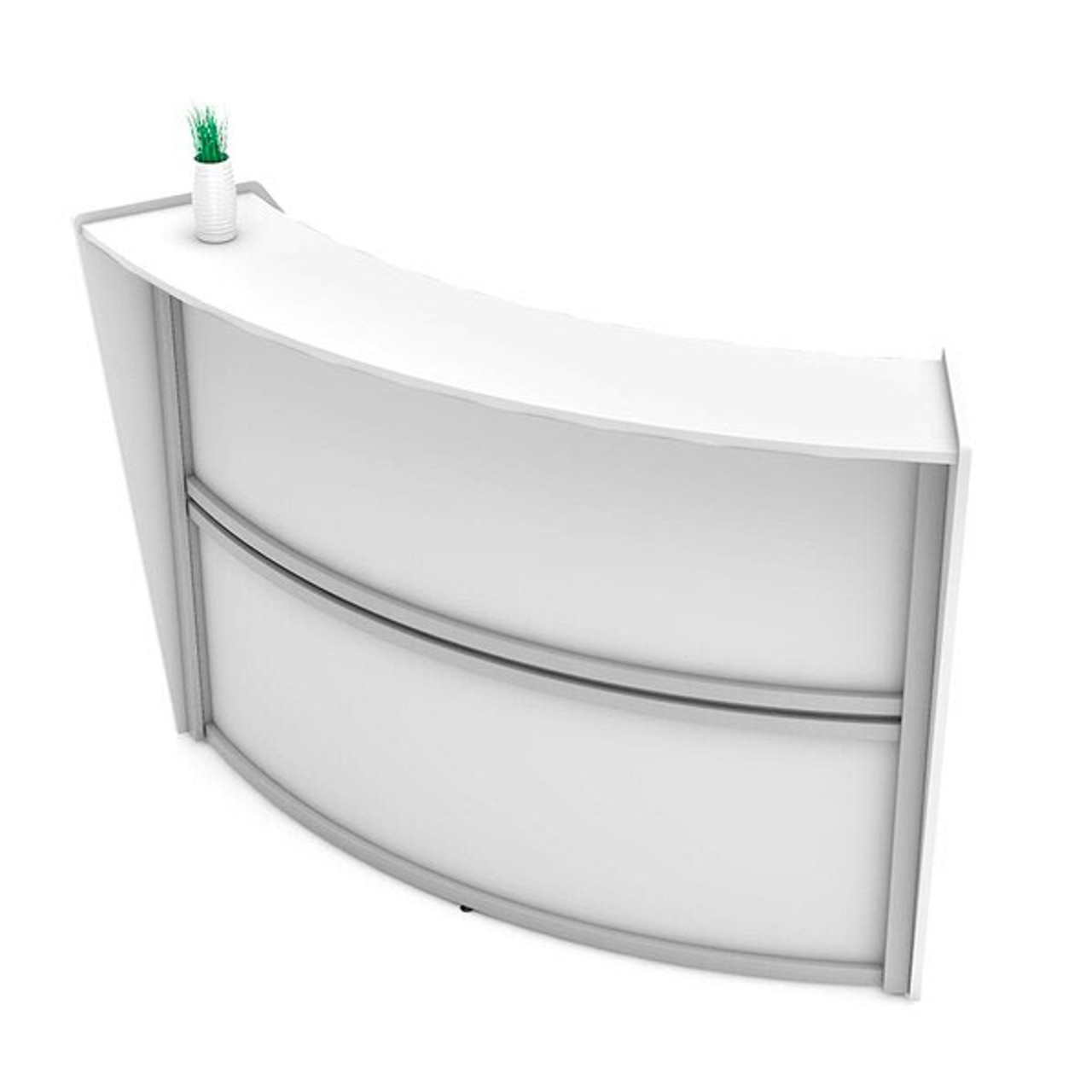 Linea Italia Curve Reception Desk White - ZUS290 Free Shipping!