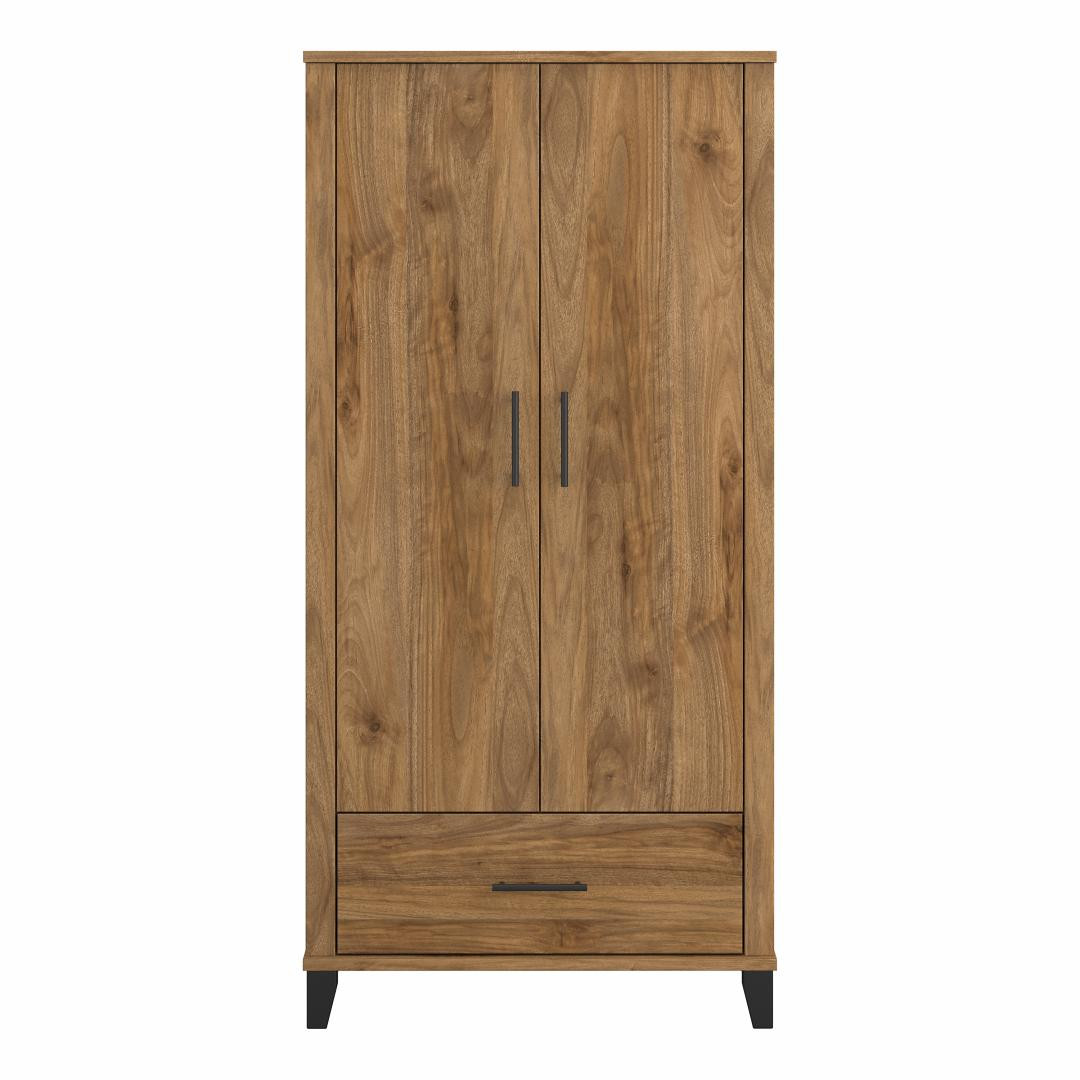 Bush Furniture Somerset Large Armoire Cabinet Fresh Walnut