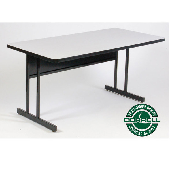 Correll High-Pressure Top Computer Desk or Training Table Desk Height 30" x 72" - WS3072