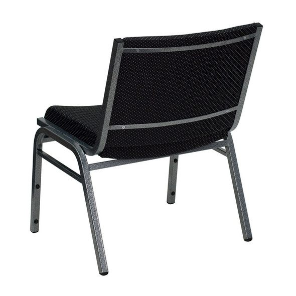 Flash Furniture Hercules Series Big and Tall Extra Wide Fabric Stack Chair Black 1000 lbs. Capacity - XU-60555-BK-GG