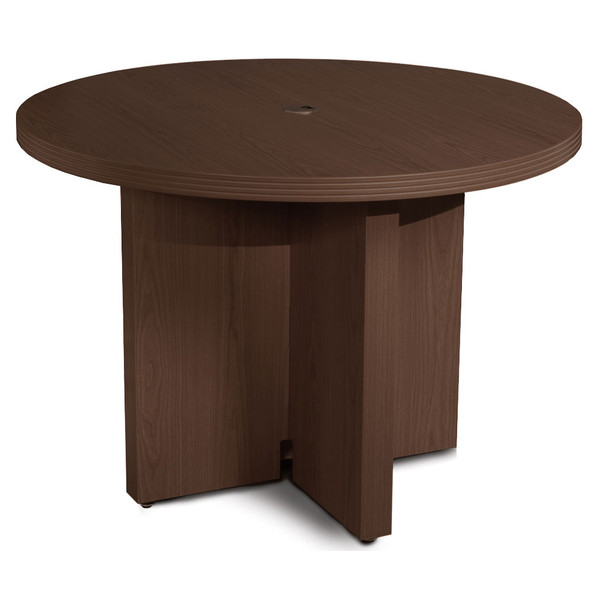 Mayline Aberdeen Conference Table Round 42" Mocha - ACTR42