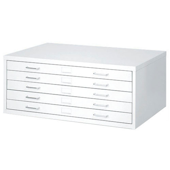Safco Five-Drawer Steel Flat File 42 x 30 - 4996WHR