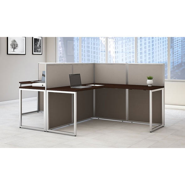 Bush Furniture Easy Office L-Shaped Desk 60" 2-Person - EOD560MR-03K
