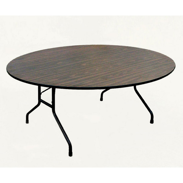 Correll High-Pressure Top Heavy Duty Folding Table Standard 29 Fixed Height Round 60 - CF60PX