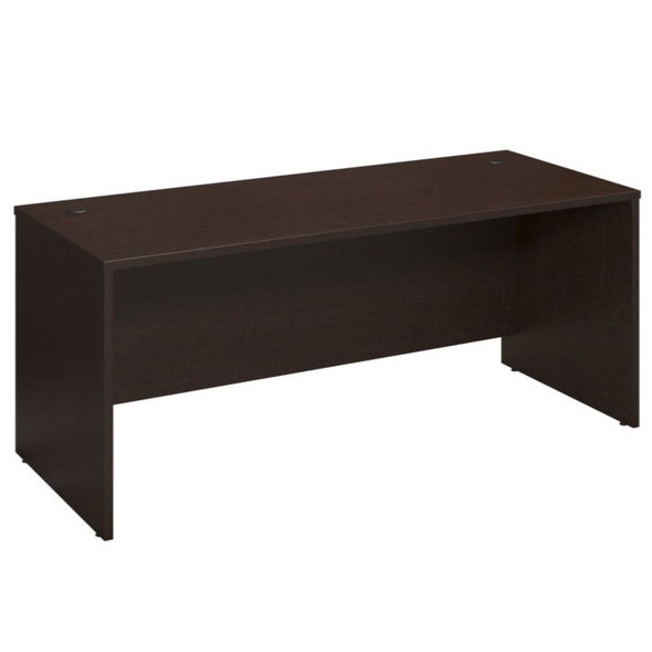 Bush Business Furniture Series C Desk w 3-Drawer Mobile Pedestal L-Shaped Mocha Cherry - SRC0011MRSU