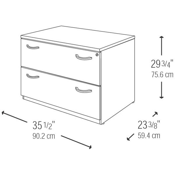 Bush Business Furniture Series C Lateral File Cabinet Mocha Cherry - WC12954C