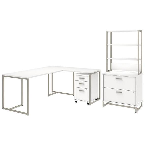 Kathy Ireland by Bush Method Collection 72"W Table Desk KI70207K Free