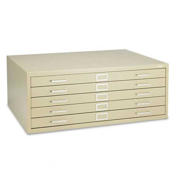 Safco Five-Drawer Steel Flat File 36 x 24 Sand Finish - 4994TSR