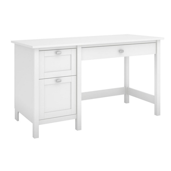 Bush Broadview Collection Single Pedestal Desk - BDD254WH-03