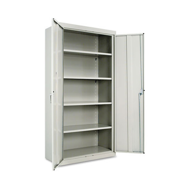 Alera Assembled Welded Storage Cabinet 72"H x 18"D, Light Gray - 82107