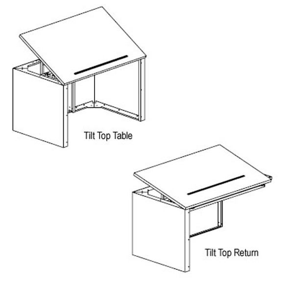 Mayline CSII Tilt Top Return 48 - C48TR