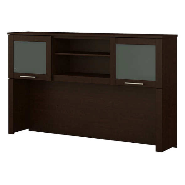 Bush WC81811 Somerset Collection Hutch for L Desk 71 Mocha