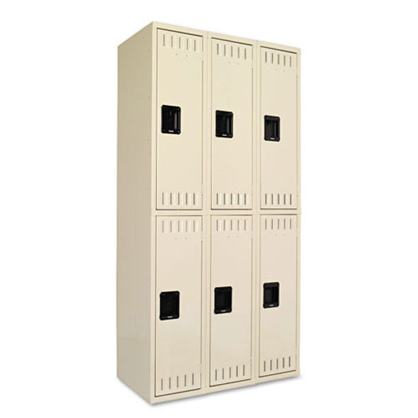 Tennsco Double Tier Locker, Triple Stack 36"w x 18"d x 72"h - DTS121836C