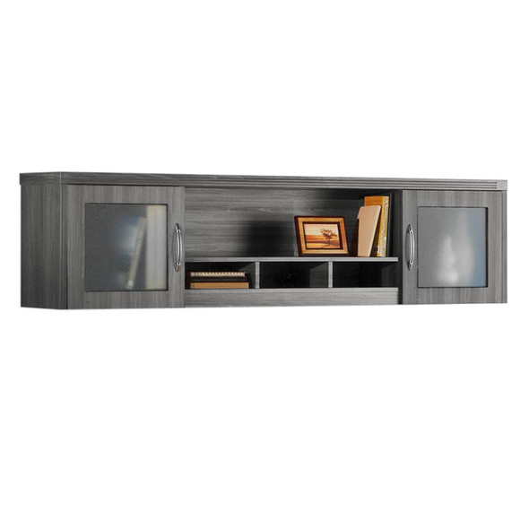 Mayline Aberdeen Hutch Wall Mounted Gray Steel - AWG72-LGS