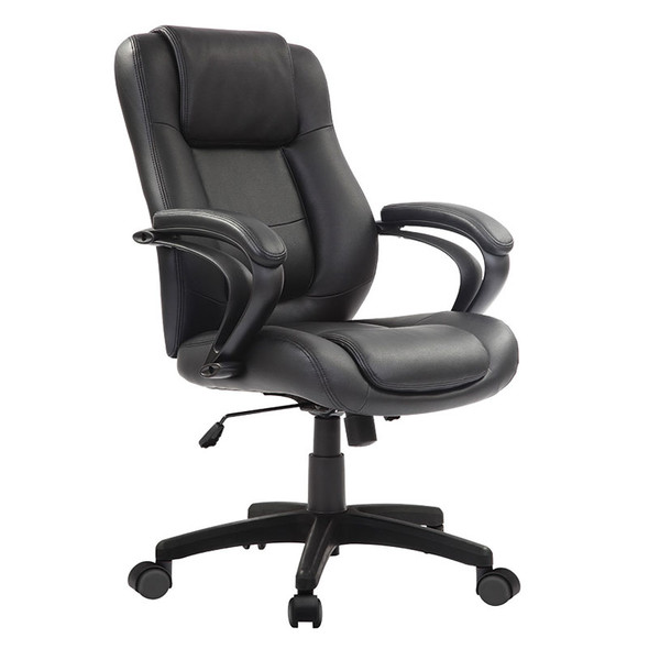 Eurotech by Raynor Pembroke Black Leather Executive Chair LE521