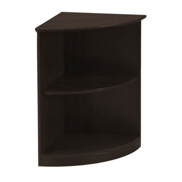 Mayline Medina Laminate Bookcase 2-Shelf Quarter Round Mocha - MVBQ2-LDC