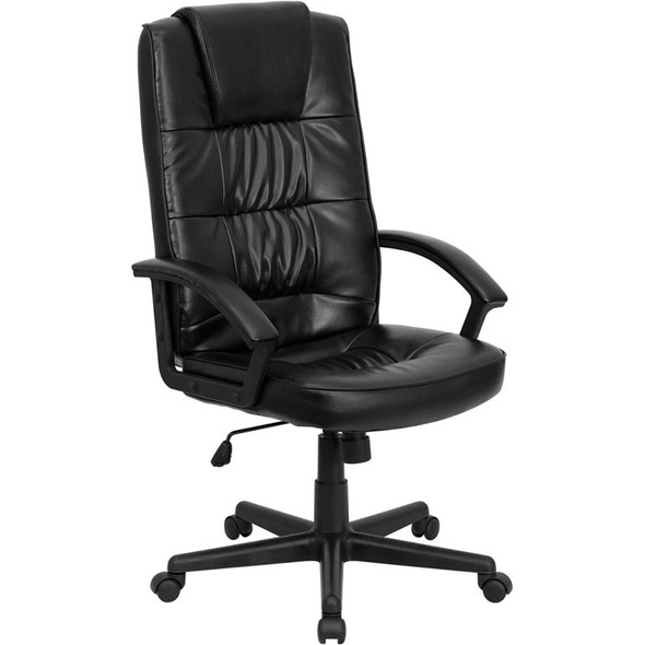 Flash Furniture High Back Black LeatherSoft Executive Office Chair - GO-7102-GG