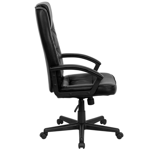 Flash Furniture High Back Black LeatherSoft Executive Office Chair - GO-7102-GG