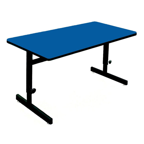 Correll High-Pressure Top Computer Desk or Training Table Adjustable Height 24 x 72 - CSA2472