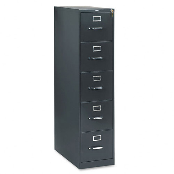 HON 310 Series 5-Drawer Metal Vertical File Cabinet Letter Size Charcoal - 315P