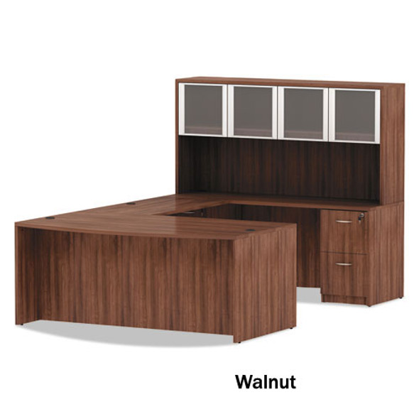 Alera Valencia Collection Reversible Return Bridge 48" Walnut - VA35-4824WA